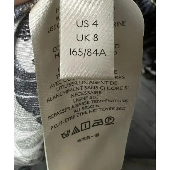 Anthropologie 2pc dress pant and bodysuit blouse set abstract print size 4. - Picture 14 of 15